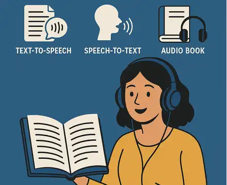 TTS, STT and  Audio Books